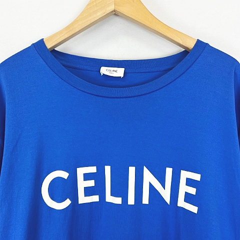 CELINE セリーヌ青Tシャツ半袖ブルー