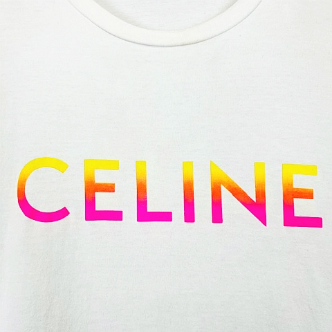 セリーヌ CELINE 22SS 2X10B671Q グラデーション ロゴ プリント ルーズ 