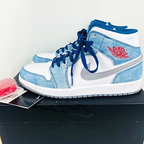 ナイキ NIKE ☆AA☆ AIR JORDAN 1 MID SE WHITE HYPER ROYAL DN3706 