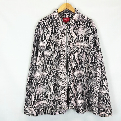 シュプリーム SUPREME ☆AA☆ 20AW Snakeskin Corduroy Zip Up Shirt 