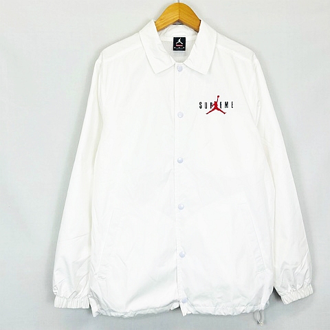 シュプリーム SUPREME ☆AA☆NIKE Air Jordan Coaches Jacket White 