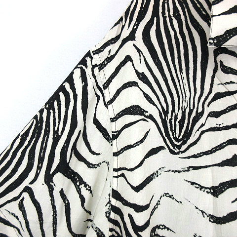 セリーヌ CELINE 2C517346Q ゼブラ 総柄 プリント レーヨン シャツ  