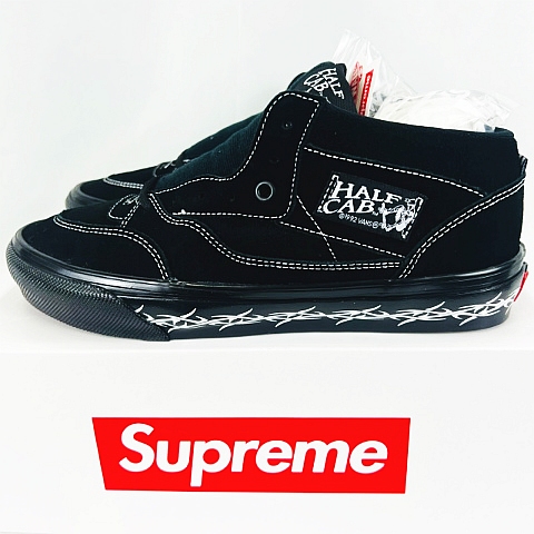 未使用品 シュプリーム SUPREME ☆AA☆ Vans Half Cab Black US8 26cm 