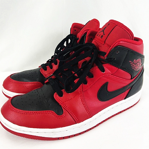 ナイキ NIKE ☆AA☆ Air Jordan 1 Mid Reverse Bred 554724-660 US8 