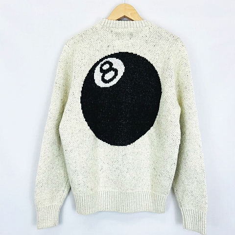 未使用品 ステューシー STUSSY 8 Ball Heavy Brushed Mohair Sweater 8 