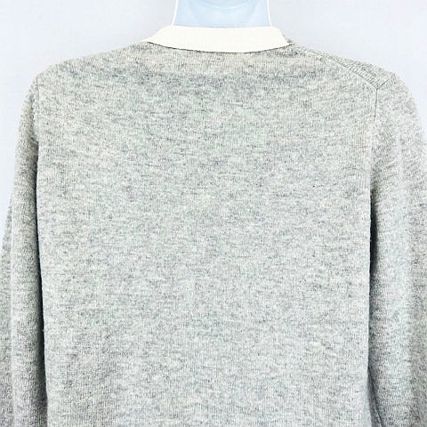 セリーヌ CELINE ワンポイント ロゴ 刺繍 カシミヤ混 ニット