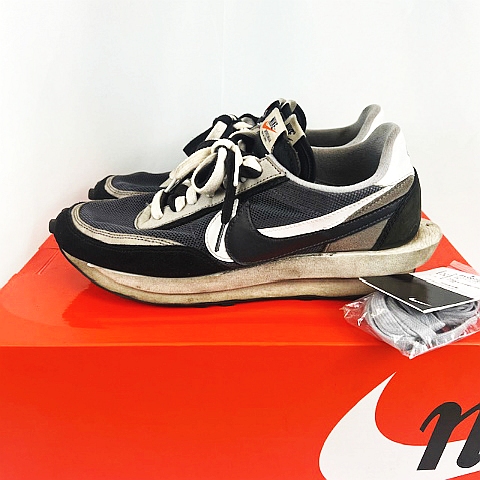 ナイキ NIKE Sacai LDV WAFFLE BLACK BV0073-001 US10 28cm サカイ  