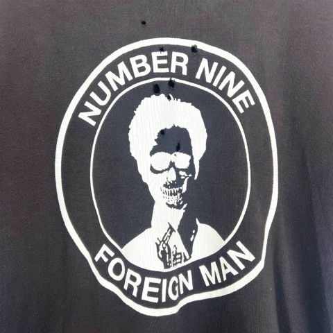 ナンバーナイン NUMBER (N)INE FOREIGN MAN プリント ダメージ加工 