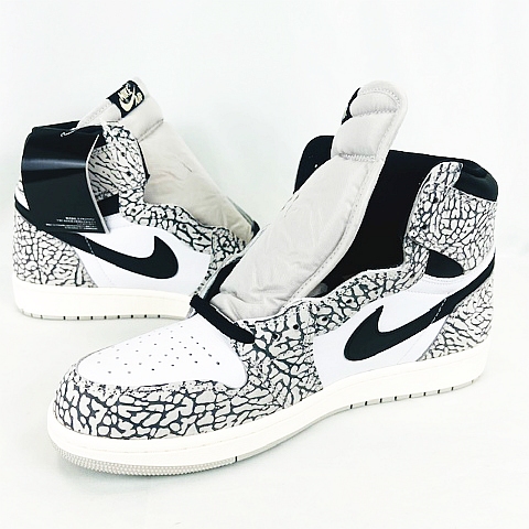 未使用品 ナイキ NIKE ☆AA☆ Air Jordan 1 High OG White Cement 