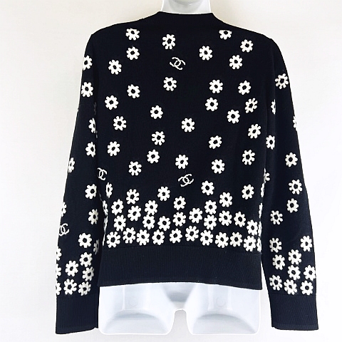 美品☆シャネル リーフパターン 長袖ニットセーター 楽天市場】【定価250,800円(税込)】BARRIE バリーニットウェア 都会的