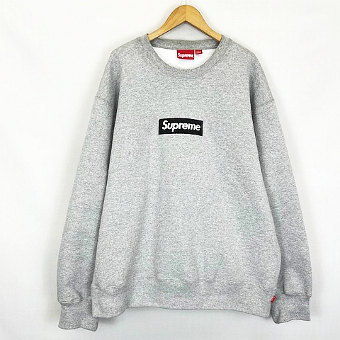 シュプリーム SUPREME ☆AA☆ 22AW Box Logo Crewneck Heather Grey XL 