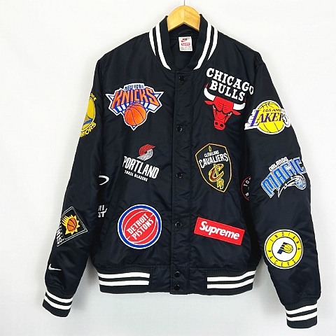 シュプリーム SUPREME ☆AA☆Nike NBA Teams Warm-Up Jacket Black M 