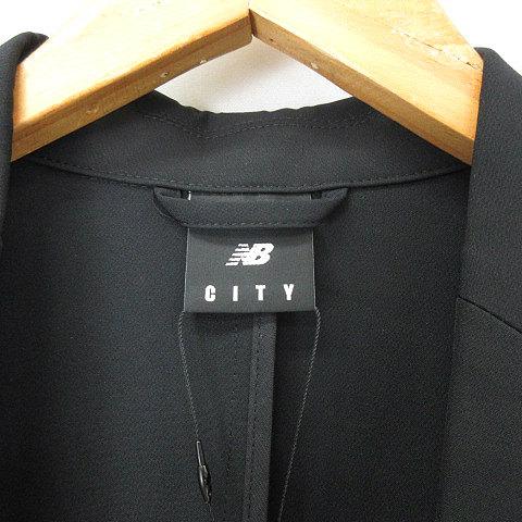 ニューバランス　ストレッチ　テーラードジャケット　黒　Lサイズ　2B 夏秋 ニューバランス テーラードジャケット ストレッチ素材 ウォッシャブル