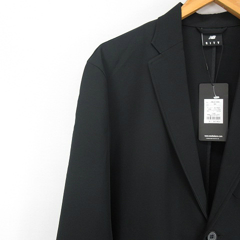 ニューバランス　ストレッチ　テーラードジャケット　黒　Lサイズ　2B 夏秋 ニューバランス テーラードジャケット ストレッチ素材 ウォッシャブル