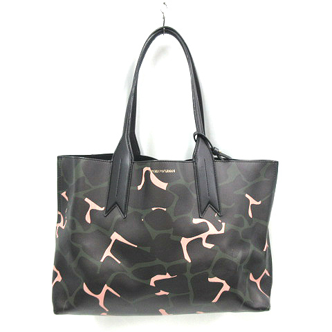 エンポリオアルマーニ EMPORIO ARMANI ☆AA☆ ポーチ付き 総柄 トート 