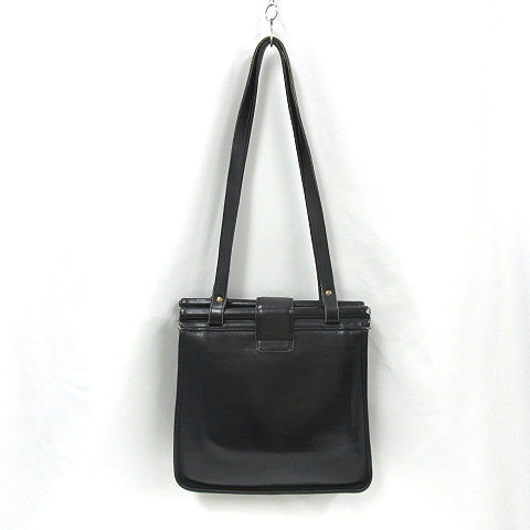 コーチ COACH オールドコーチ レザー ショルダーバッグ 鞄 9021 黒 