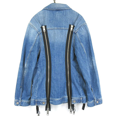 DIESEL ジップ ダメージ デニム ジャケット Gジャン インディゴ XS