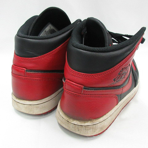 ナイキ NIKE ☆AA☆ Air Jordan 1 Mid Bred 554724-074 US8.5 26.5cm 