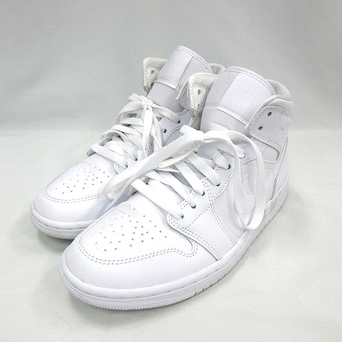 ナイキ NIKE ☆AA☆ WMNS Air Jordan 1 Mid Triple White DV0991-111 