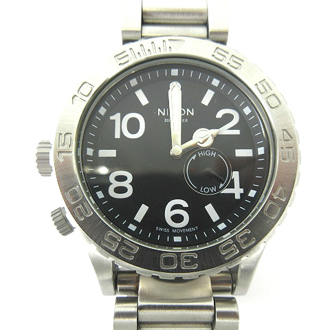 ニクソン NIXON THE 42-20 MINIMIZE クォーツ腕時計 ブラック文字盤 