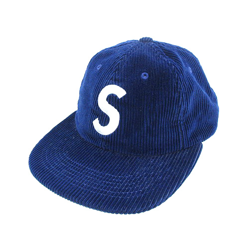 シュプリーム SUPREME 17SS Corduroy S Logo ブルー Supreme S Logo Corduroy sロゴ キャップ シュプリーム SUPREME