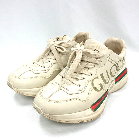 グッチ GUCCI ☆AA☆ ライトン レザー ダッド スニーカー 靴 528892 