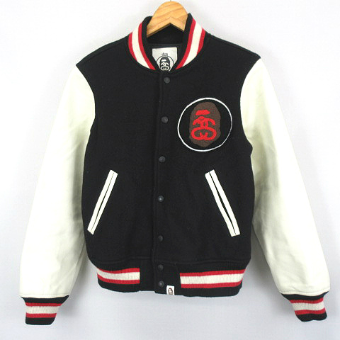 ステューシー STUSSY A BATHING APE VARSITY JACKET アベイシング 