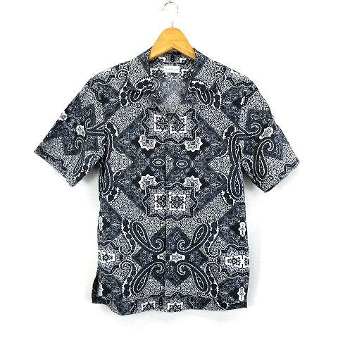 MONCLER ペイズリーバンダナ柄 オープンカラーシャツ サイズM