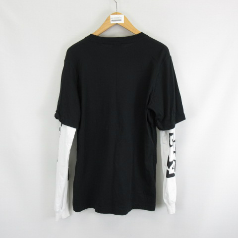 DIESEL T-WASY-LS レイヤード ロングスリーブ カットソー XL DIESEL t-wesher レイヤード ロングスリーブ カットソー ロンT