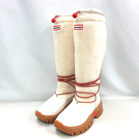 未使用品 ハンター HUNTER WFT2204HER WANDERER TALL SHERPA SNOW BOOT 