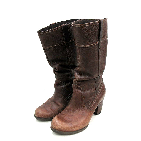 ティンバーランド Timberland 19680W レザー ロングブーツ 靴 茶 
