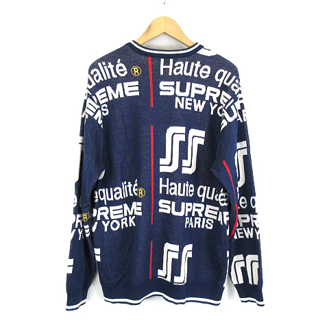 シュプリーム SUPREME ☆AA☆ 20SS Qualite Sweater 総柄 クルー シュプリーム SUPREME ☆AA☆ 20SS Qualite Sweater 総柄 クルー
