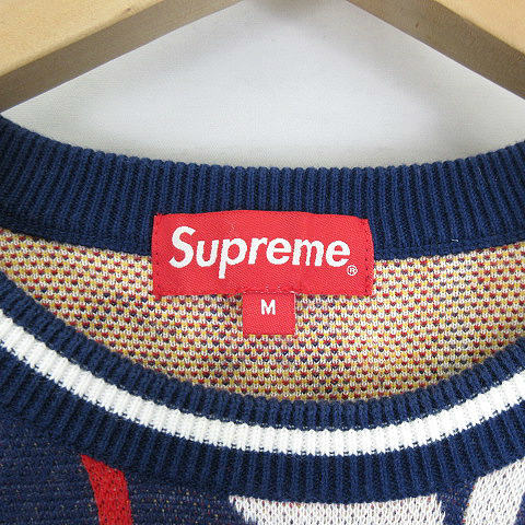 シュプリーム SUPREME ☆AA☆ 20SS Qualite Sweater 総柄 クルー シュプリーム SUPREME ☆AA☆ 20SS Qualite Sweater 総柄 クルー