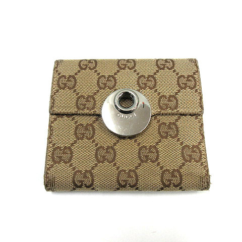 グッチ GUCCI 3つ折り財布 GGキャンバス 120933・2118 ベージュ系