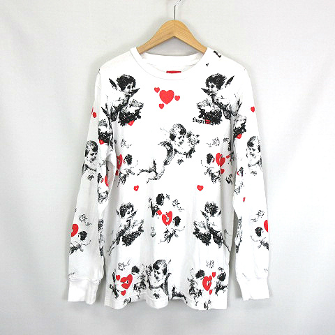 シュプリーム SUPREME ☆AA☆ 16AW Cherubs L/S Top White 天使 総柄 