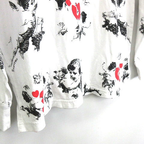 シュプリーム SUPREME ☆AA☆ 16AW Cherubs L/S Top White 天使 総柄 