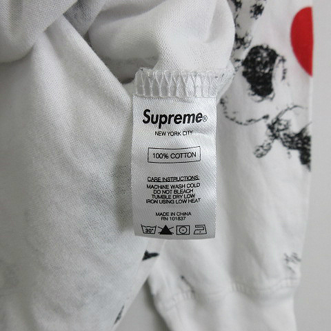 シュプリーム SUPREME ☆AA☆ 16AW Cherubs L/S Top White 天使 総柄 