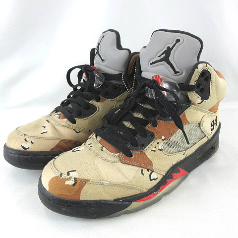 シュプリーム SUPREME ☆AA☆Nike Air Jordan 5 Retro Desert Camo 
