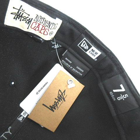未使用品 ステューシー STUSSY LA NEW ERA CAP BLACK 59FIFTY 