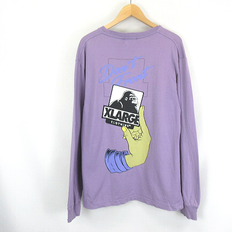 エクストララージ X-LARGE ロゴ プリント 長袖 Tシャツ カットソー 