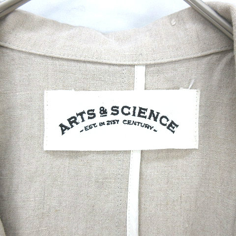 アーツ&サイエンス ARTS & SCIENCE ARTS&SCIENCE リネン コート 