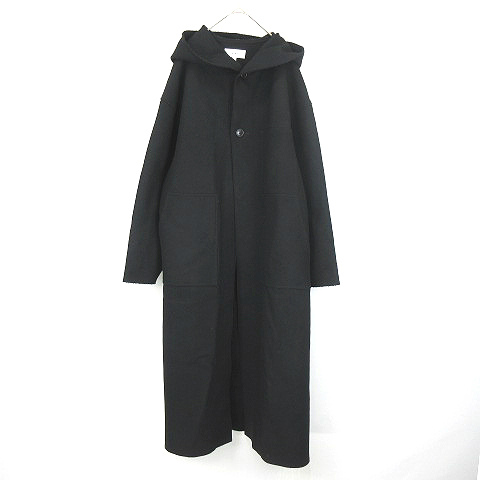 ハイク HYKE MELTON HOODED WORK COAT メルトン ウール フードコート 