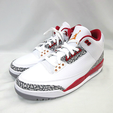 Air Jordan 3 カーディナルレッド　28.5cm 中古　箱無し 値下げAir Jordan 3 Cardinal Red NIKE AIR JORDAN3 RETRO