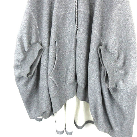 JUNYA WATANABE 裏起毛 パーカー Mサイズ 美品 ジュンヤワタナベ JUNYA WATANABE 23AW 裏起毛ジップアップ ポンチョ風