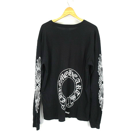 CHROME HEARTS☆Horseshoe Floral Cross ロンT