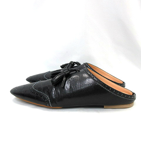 taoコムデギャルソン定番タッセルシューズ黒24.5