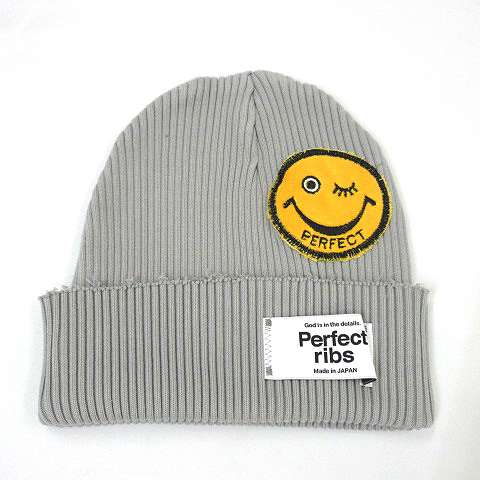 Perfect ribs パーフェクトリブス ニットキャップ・ビーニー F 黒