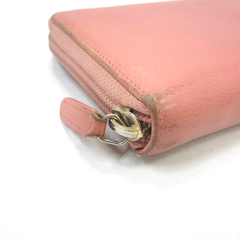 ✨CHANEL✨　シャネル　長財布　ラウンドファスナー　ピンク　ココマーク シャネル カメリア ラウンドファスナー ココマーク レザー ピンク 長