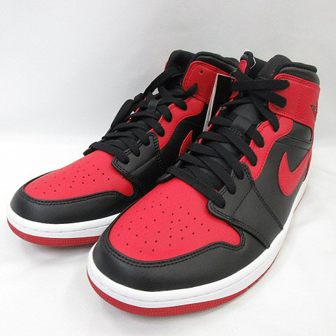 未使用品 ナイキ NIKE Air Jordan 1 Mid Bred ジョーダン ブレッド 