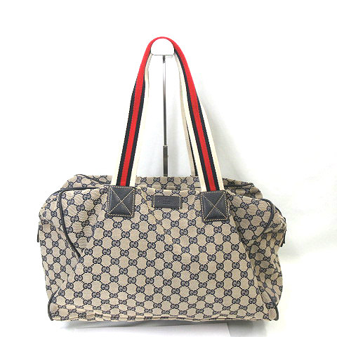 Gucci GGキャンバス ボストンバッグ　大 GUCCI - 【GUCCI】グッチ ボストンバッグ GGキャンバス×レザー